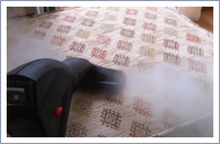 Steam cleaning upholstery